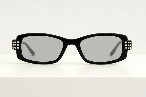 Collectable Vintage Daniel Swarovski S641 Black Sunglasses