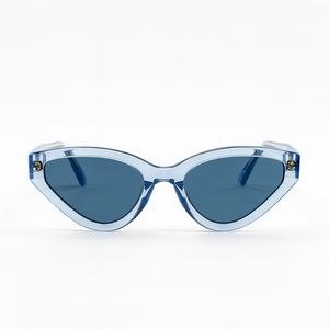 Ice Blue Cat Eye Sunglasses