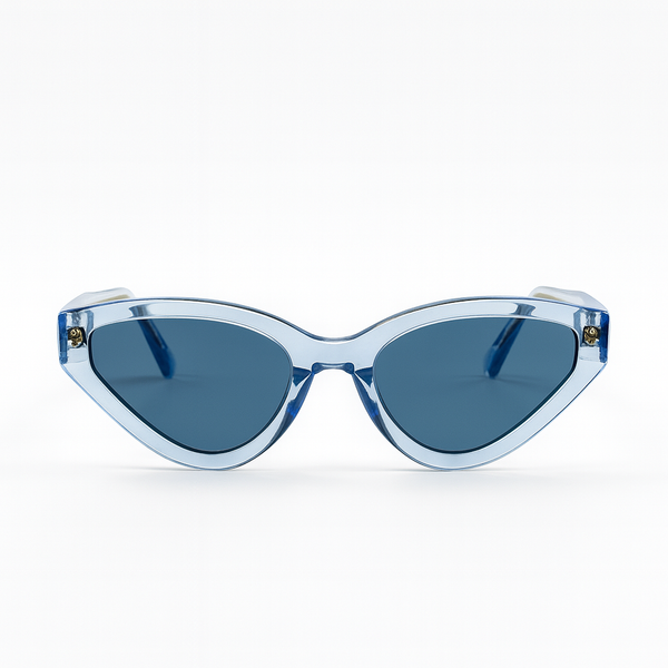 Ice Blue Cat Eye Sunglasses
