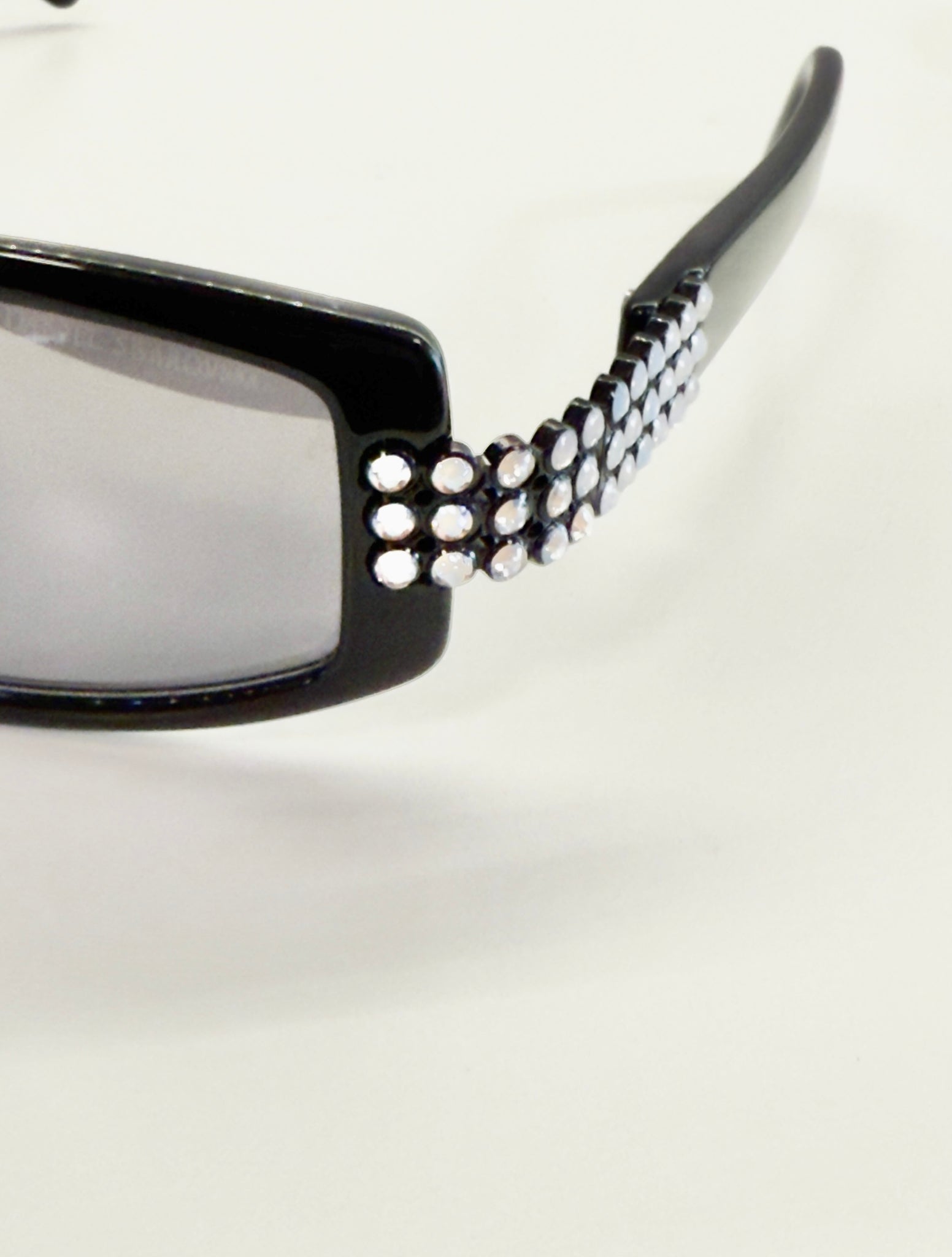 Collectable Vintage Daniel Swarovski S641 Black Sunglasses