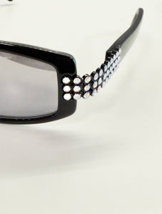 Collectable Vintage Daniel Swarovski S641 Black Sunglasses
