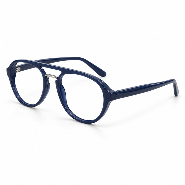 Navy Blue Aviator Optical Ienit