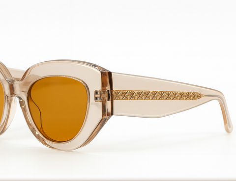 Peach Cat Eye Sunglasses