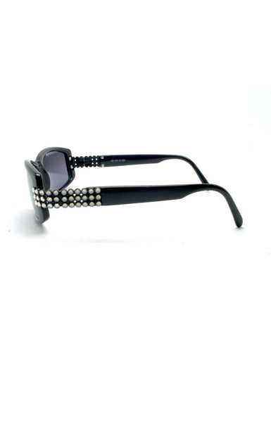Collectable Vintage Daniel Swarovski S641 Black Sunglasses