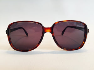 Rare Vintage Silhoutte  Sunglasses Dark Turtle shell m 2036/ 18 k gold